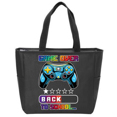 Game Over Back To School Gamer Zip Tote Bag