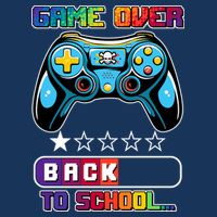 Game Over Back To School Gamer Infant Baby Jersey Bodysuit