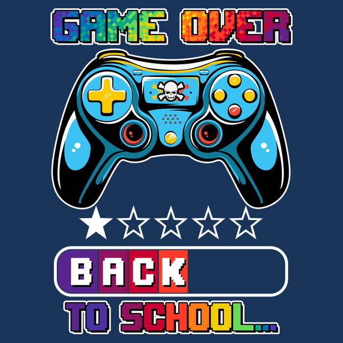 Game Over Back To School Gamer Infant Baby Jersey Bodysuit