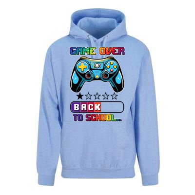 Game Over Back To School Gamer Unisex Surf Hoodie