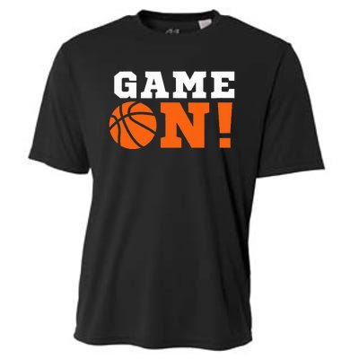 Game On! Basketball Ball Motivational Cool Top Cooling Performance Crew T-Shirt