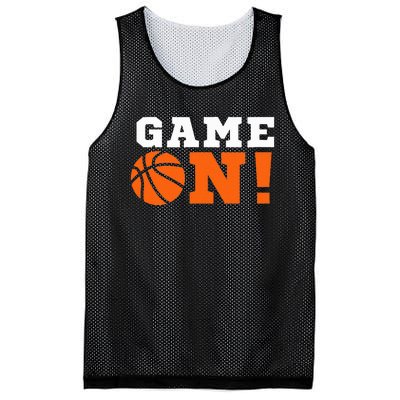 Game On! Basketball Ball Motivational Cool Top Mesh Reversible Basketball Jersey Tank