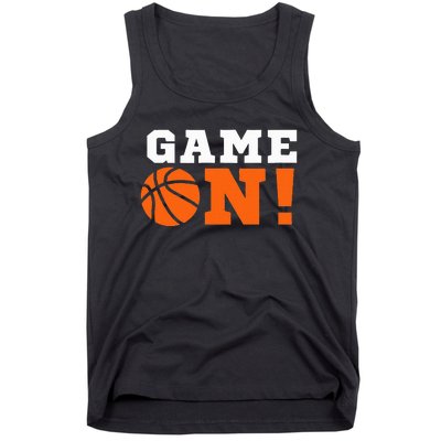 Game On! Basketball Ball Motivational Cool Top Tank Top