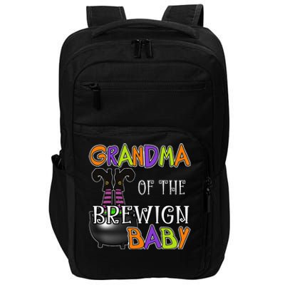 Grandma Of Brewing Baby Halloween Theme Baby Shower Spooky Impact Tech Backpack