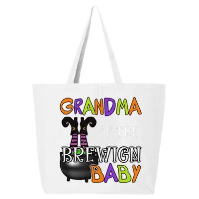 Grandma Of Brewing Baby Halloween Theme Baby Shower Spooky 25L Jumbo Tote