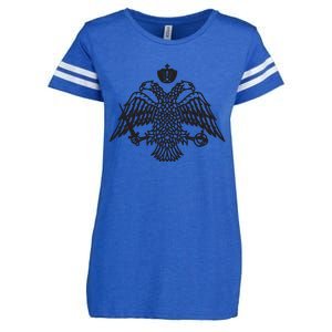 Greece Orthodox Byzantium Cross Nika Eagle Greek Big Chest Enza Ladies Jersey Football T-Shirt