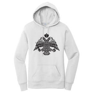 Greece Orthodox Byzantium Cross Nika Eagle Greek Big Chest Women's Pullover Hoodie