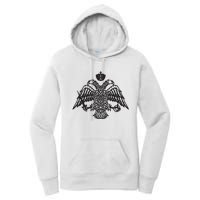 Greece Orthodox Byzantium Cross Nika Eagle Greek Big Chest Women's Pullover Hoodie