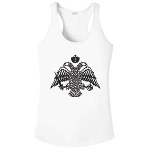 Greece Orthodox Byzantium Cross Nika Eagle Greek Big Chest Ladies PosiCharge Competitor Racerback Tank