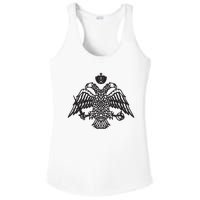 Greece Orthodox Byzantium Cross Nika Eagle Greek Big Chest Ladies PosiCharge Competitor Racerback Tank