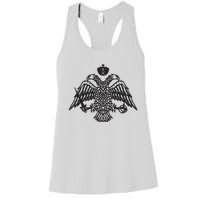 Greece Orthodox Byzantium Cross Nika Eagle Greek Big Chest Women's Racerback Tank