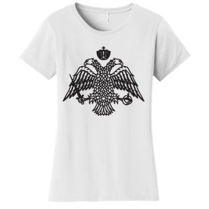 Greece Orthodox Byzantium Cross Nika Eagle Greek Big Chest Women's T-Shirt