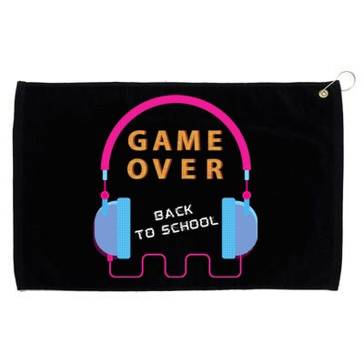 Game Over Back To School Funny Graphic Tee Gamer Teens Great Gift Grommeted Golf Towel