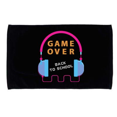 Game Over Back To School Funny Graphic Tee Gamer Teens Great Gift Microfiber Hand Towel