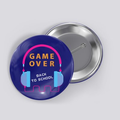 Game Over Back To School Funny Graphic Tee Gamer Teens Great Gift Button