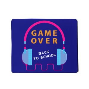 Game Over Back To School Funny Graphic Tee Gamer Teens Great Gift Mousepad