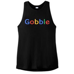 Gobble Classic Colorful Logo Ladies PosiCharge Tri-Blend Wicking Tank