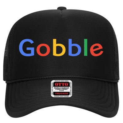 Gobble Classic Colorful Logo High Crown Mesh Back Trucker Hat