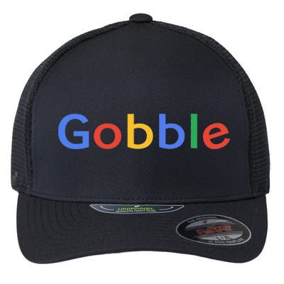 Gobble Classic Colorful Logo Flexfit Unipanel Trucker Cap