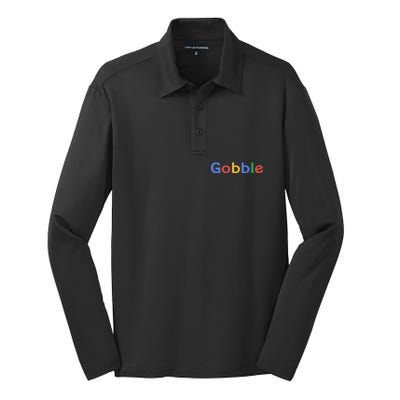 Gobble Classic Colorful Logo Silk Touch Performance Long Sleeve Polo