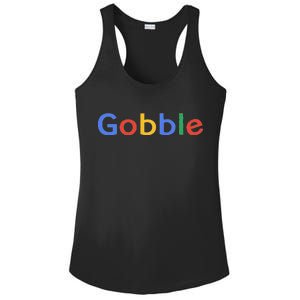 Gobble Classic Colorful Logo Ladies PosiCharge Competitor Racerback Tank