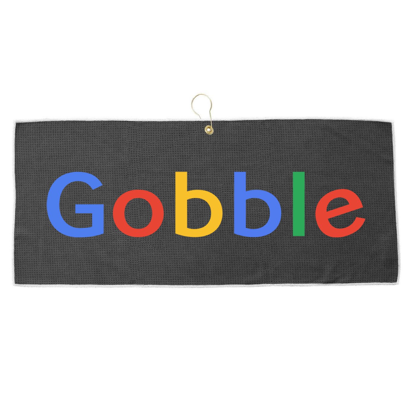 Gobble Classic Colorful Logo Large Microfiber Waffle Golf Towel