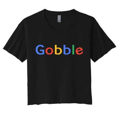 Gobble Classic Colorful Logo Crop Top