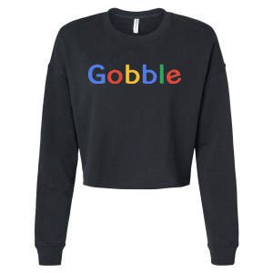 Gobble Classic Colorful Logo Cropped Pullover Crew