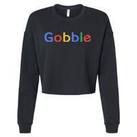 Gobble Classic Colorful Logo Cropped Pullover Crew