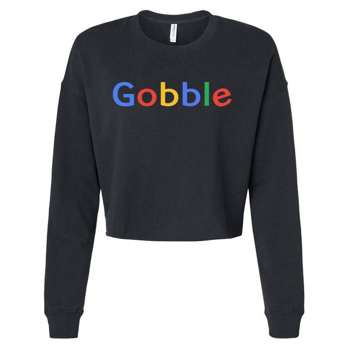 Gobble Classic Colorful Logo Cropped Pullover Crew