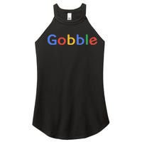 Gobble Classic Colorful Logo Women's Perfect Tri Rocker Tank