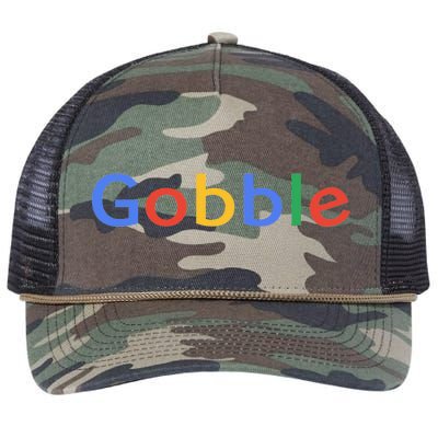 Gobble Classic Colorful Logo Retro Rope Trucker Hat Cap