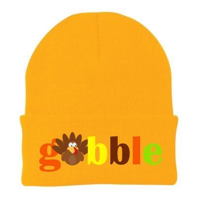 Gobble Cute Turkey Thanksgiving Knit Cap Winter Beanie