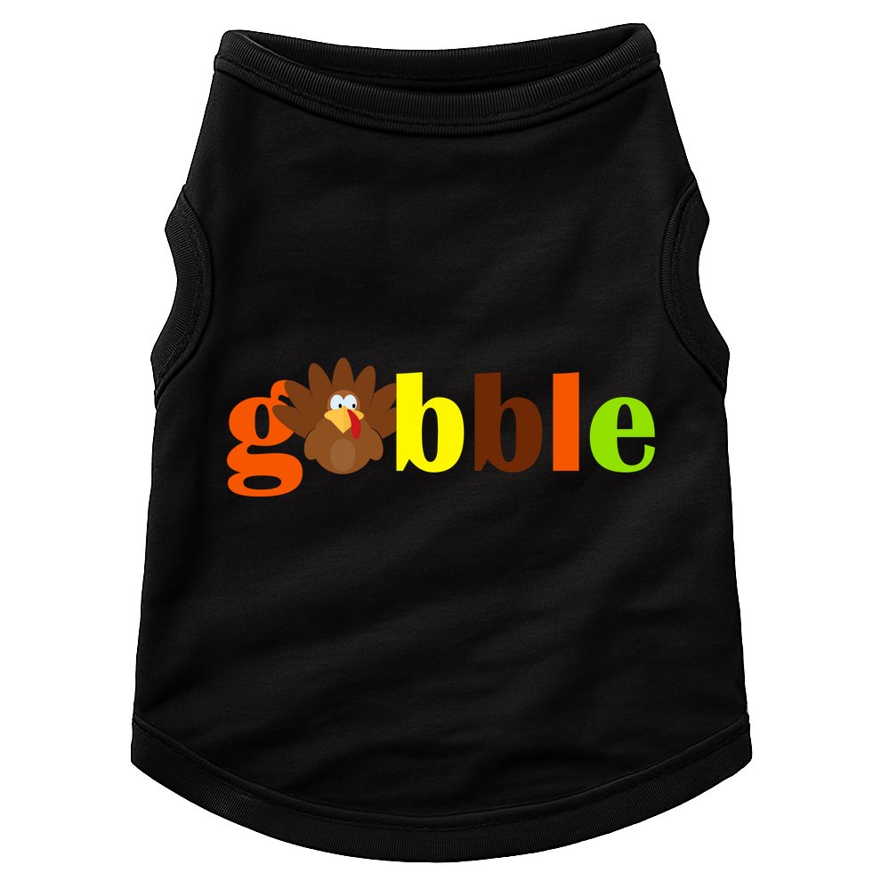 Gobble Cute Turkey Thanksgiving Doggie Tank