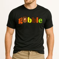 Gobble Cute Turkey Thanksgiving Cooling Performance Crew T-Shirt