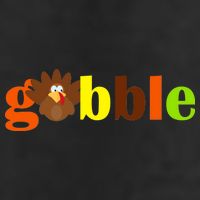 Gobble Cute Turkey Thanksgiving 11oz C Handle Ceramic Mug