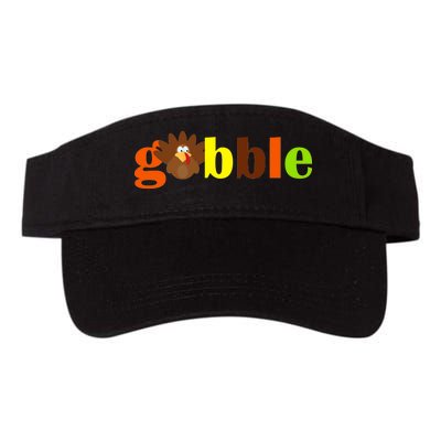 Gobble Cute Turkey Thanksgiving Valucap Bio-Washed Visor