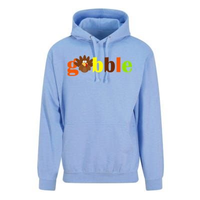 Gobble Cute Turkey Thanksgiving Unisex Surf Hoodie