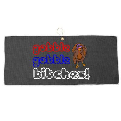 Gobble Gobble Bitches Large Microfiber Waffle Golf Towel