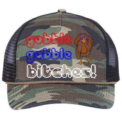 Gobble Gobble Bitches Retro Rope Trucker Hat Cap