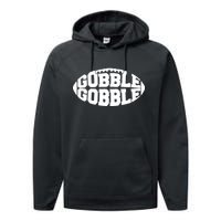 Gobble Gobble Football Performance Fleece Hoodie