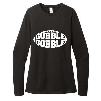 Gobble Gobble Football Womens CVC Long Sleeve Shirt