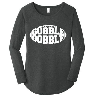 Gobble Gobble Football Women's Perfect Tri Tunic Long Sleeve Shirt