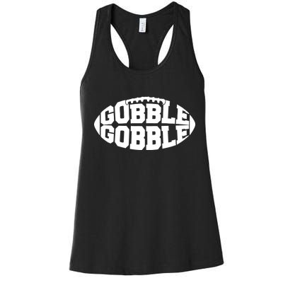 Gobble Gobble Football Women's Racerback Tank