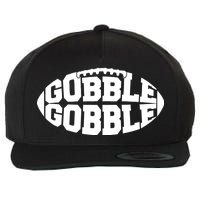 Gobble Gobble Football Wool Snapback Cap