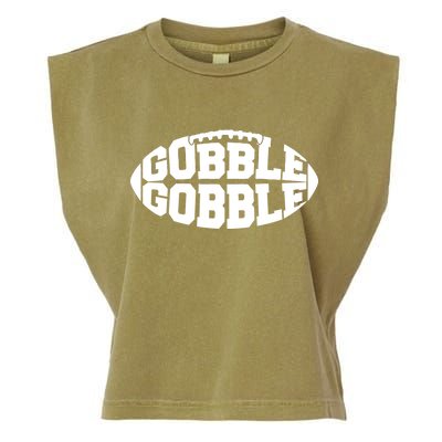 Gobble Gobble Football Garment-Dyed Women's Muscle Tee