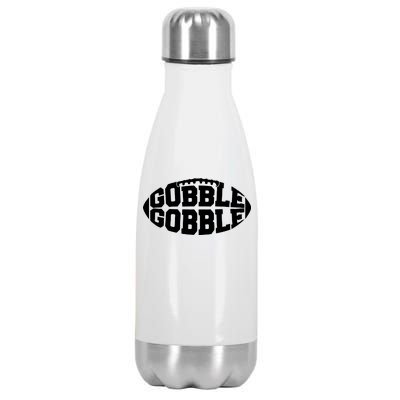 Gobble Gobble Football Stainless Steel Insulated Water Bottle