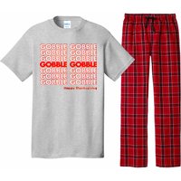 Gobble Gobble Retro Happy Thanksgiving Pajama Set