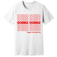Gobble Gobble Retro Happy Thanksgiving Premium T-Shirt