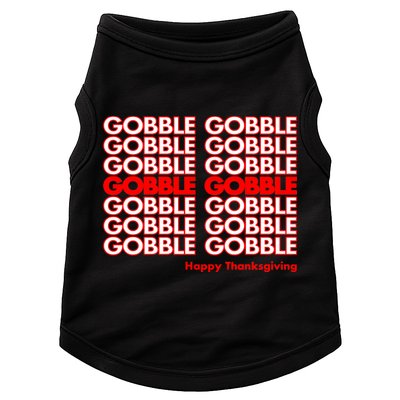 Gobble Gobble Retro Happy Thanksgiving Doggie Tank